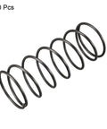 Black Steel Compression Spring 1.2mm Wire Diameter, 20mm Outside Diameter, 50mm Free Length, Heat Treated Rust Resistant Spring Steel, Dry Finish