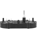 Side view of Stepper Rotation Motor 270 Degrees Auto Instrument Machine, 2.9 x 5.9cm, Black with visible pin layout.