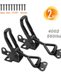 Adjustable Black Toggle Clamp Latch Set With Lock Hole And 550 Lbs Holding Capacity Heavy Duty Quick Release Metal Pull Latches For Lids Boxes Cases Doors And Smokers Includes Ten 0.78 Inch Screws