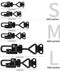 Adjustable Black Toggle Clamp Latch Set With Lock Hole And 550 Lbs Holding Capacity Heavy Duty Quick Release Metal Pull Latches