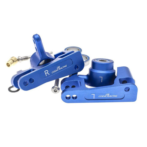 Alloy Caster Blocks And Steering Blocks For Traxxas One Tenth Slash 4x4 Stampede Rustler 4x4 Replaces Stock 6832 6837 CNC Machined Anodized 6061 T6 Aluminum Upgrade For Better Steering And Durability