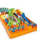Two Brainteaser Marble Maze Challenges For Ages 5 To 9 Standard Edition with turn knobs, push buttons, sliding levers, obstacle board