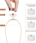 Brass Ball Lamp Finials Caps Knob 20mm Round Solid Screw Cap Cover With Reducing Adapter installation guide on lamp harp
