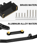 12g Servo EMAX Servo RC Steering Servo with Servo Arm Steering Link and Brass Servo Mount for Axial SCX24 AX24 RC Car Upgrade Parts