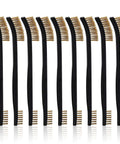 Image of 9-pack Scratch Brush Set for Gun Cleaning, Double-Ended Wire Bristle Brushes, brass brushes for dirt and rust removal