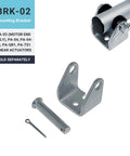 Mounting bracket and pin for 24 Inch Stroke Electric Linear Actuator, 400 lbs Force, IP66 Water Resistance shown separately