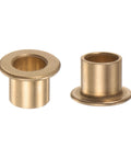 Two Pack Flanged Sleeve Bearing 8mm x 10mm x 10mm Bronze Oilless Bushing For Equipment And Machinery Use