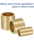 Bronze sleeve bearings; self-lubricating bushings, set of three with different diameters.
