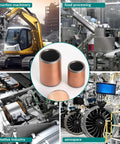 20 Piece Value Pack Oilless Self Lubricating Bronze Sleeve Bearings With 8mm Bore 10mm Outer Diameter For Machinery Use