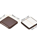 Furniture Sliders, 8Pcs 2" - Plastic Self-Adhesive Square Sliding Pads, Chair Glides for Carpeted Tile Vinyl Hardwood Floors (Brown)