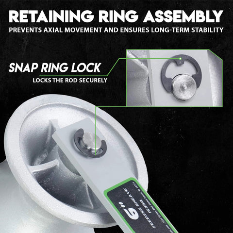 6" Diameter, Cable Puller Sheave, Hook, Wire, Rope | Capacity 6500lb | Compatible with Greenlee Pullers 640,6801,6001 | Staten Tools showing snap ring lock