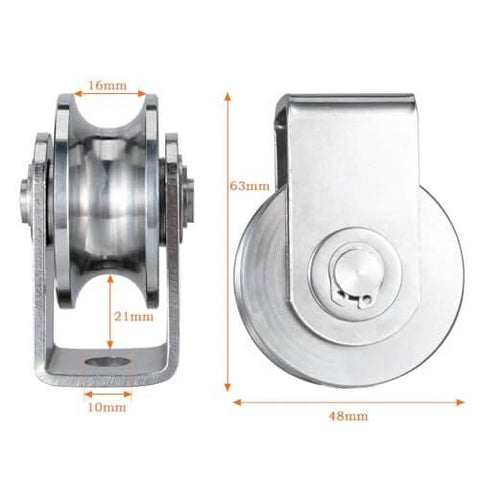 Cable Pulley Wheel Heavy Duty, Fixed Pulley Block, Bearing Inside, for Pulley System Gym Equipment, Lifting, Winch, Loading 1000lb 1Pack