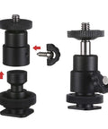 Camera Screw Adapter Kit 19 Pcs Quarter Inch And Three Eighth Inch Converter Set with metal thread adapters for mounting.
