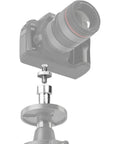 Twenty Two Piece Camera Screw Adapters Kit With Reducer Bushings And Various One Quarter Inch To Three Eighths Inch Connections in use