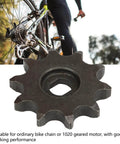 10 Tooth Sprocket For General Chain Gear And Motor Gear In Speed Reduction Systems Crafted From Premium Carbon Steel Lightweight