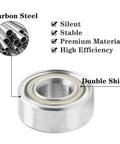 30Pcs 693ZZ Ball Bearings, High Speed Silent Small Bearing Deep Groove Double Shield Bearing Miniature Carbon Steel Bearings image