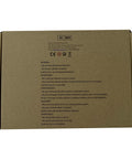 Back view of packaging for Samsung Washing Machine Water Level Pressure Switch DC96-01703G Sensor with multilingual safety warnings.