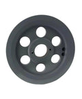 Efficient 7.75 inch dual groove cast iron pulley with a 1-1/8 inch bushing delivers reliable belt drive for B section 5L belts.