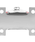 Top plate mounting for 12 Pack 2 Inch Rigid Caster Wheels with red polyurethane tires, featuring fixed design.