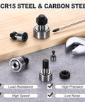PATIKIL CF5/KR13 needle roller bearing set, 13 mm roller diameter, bolt-type track runners, 4 pcs