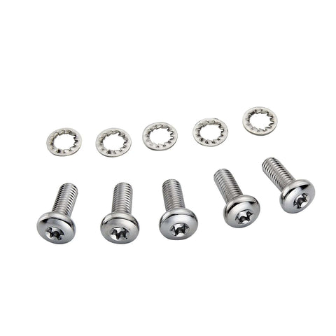 5PCS Screws Chrome Rear Disc Brake Rotor TORX Bolts Fit for Harley Davidson Touring Dyna Softail Sportster Street Glide with Washers, OEM #43562-92