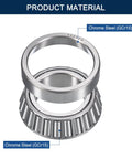 32007 Tapered Roller Bearing Cone and Cup Set, 35mm Bore 62mm OD 18mm Cup Width, Chrome Steel Taper Bearings Set, ABEC-3