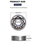 Diagram of 20 Pcs 608 Ball Bearings -High Precision Rating Fidget Spinner Bearing showing dimensions 8mm x 22mm x 7mm