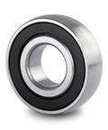 CS200-2RS Crowned Outer Surface Ball Bearing 10x30x9mm showing double sealed design and chrome steel construction.