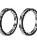 6810-2RS Deep Groove Ball Bearings 50mm Inner Dia 65mm OD 7mm Bore Double Sealed Chrome Steel Z2 2pcs front view