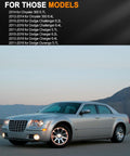 Silver Chrysler 300 sedan compatible with Beefed-Up Replacement Alternator For Dodge Charger Challenger And Chrysler 300