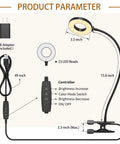 This clamp-on desk light with a 15.8 inch flexible silicone arm provides 3 color modes and 10 brightness levels for focused reading.