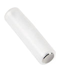 Clear AAA To AA Battery Adapter for converting AAA batteries to AA size, close-up view showing metal contact ends.
