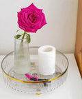 11 Inch Round Rotating Makeup Organizer Lazy Susan Turntable Vanity Storage For Skincare, Makeup, Perfume And Cosmetics, Clear