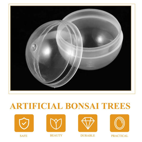Open 50Pcs Transparent Round Balls for Vending Machine Toys Clear Plastic Balls for Party Favors DIY Crafts Easter and Kids Classroom Prizes