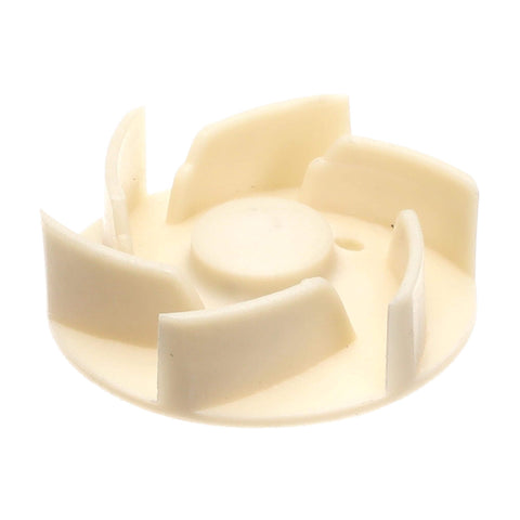 CMA Dish Machines 13503.71 Impeller, white plastic, front view, for spray action in dishwashers and glass washers.