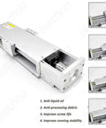CNC Linear Motion Rail Guide 200mm Stroke Ball Screw Electric Linear Stage Actuator with Dust Cover for Nema23 Stepper Motor X Axis CNC Router