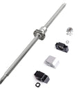 SFU1605 1200mm Ball Screw Kit with 16mm Diameter and 5mm Lead including nut housing, BK12 BF12 end supports, and coupler for CNC machines