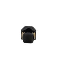 Compact 24V DC electromagnetic brake for NEMA 17 stepper motors, delivering 0.25Nm torque, front view