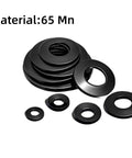Conical Belleville Cup Washers 65Mn Three Eighths Inch High Strength 20 Pack stacked on white background with 65Mn material label