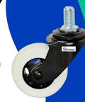 Premium Replacement Caster Wheel 76mm By 30mm For Razor Crazy Cart CC XL And DLX Complete Front And Rear Wheel Assembly shown installed