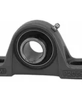 UCP205-16FS Pillow Block Bearing, 1 in bore, set screw locking, cast iron housing, ball insert, relubricatable front view