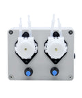 Front view of DC 12V Adjustable Peristaltic Liquid Dosing Pump, Dosing Head, 8-70 ml/min with Adapter for Chemicals, Liquids, Aquarium Lab EK1971