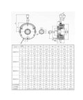 Technical diagram of Compact 99V DC power brake with detailed measurements and annotations for efficient heat dissipation applications.