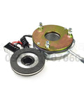 Power-off electromagnetic brake for DC 99V systems delivers 15 Nm holding torque at 50W, shaft D24.8mm, OD 128.5mm