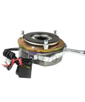 Power-off electromagnetic brake for DC 99V systems delivers 15 Nm holding torque at 50W, featuring shaft D24.8mm, OD 128.5mm.