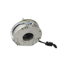 Power-off electromagnetic brake for DC 99V systems delivers 15 Nm holding torque at 50W, with coiled cable attached