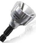 Heavy Duty Deburring Chamfer Tool With Tungsten Carbide Blades And Fast Hex Shank for metal rods and pipes, close-up view