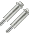2 Deck Wheel Bolt Compatible with John Deere EZTrak Z365R Z375R Z425 Z435 Z445 GX21012, two silver bolts, side-by-side view