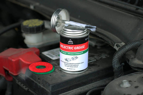 AGS Automotive Solutions Brush Top Can Dielectric Silicone Grease Compound for All Electrical Components and Connectors, 4oz