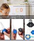 Step-by-step assembly of 2PCS 12V DC Dosing Pump Peristaltic Dosing Head Low Flow Peristaltic Pump Liquid Small with Connector for Aquarium Lab Analytic Blue.